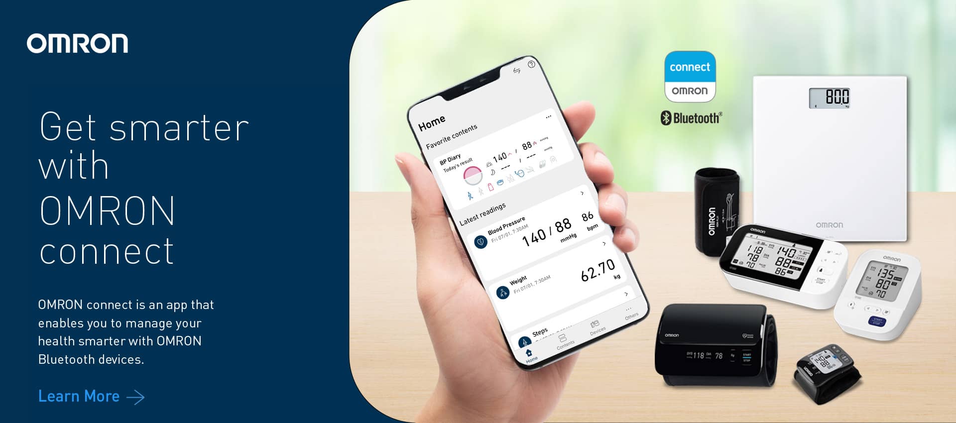 Get Smarter with Omron Connect App