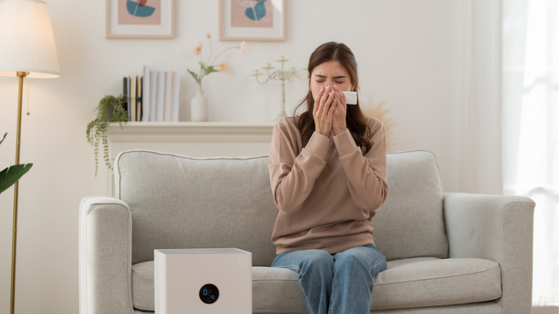 Hắt hơi có thể do dị ứng, virus, môi trường, thực phẩm hoặc thay đổi nội tiết tố